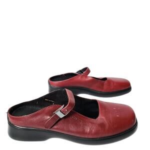 Stonefly Shoes Womens Size 8 Red Mary Jane Shock Air Made In Italy READ